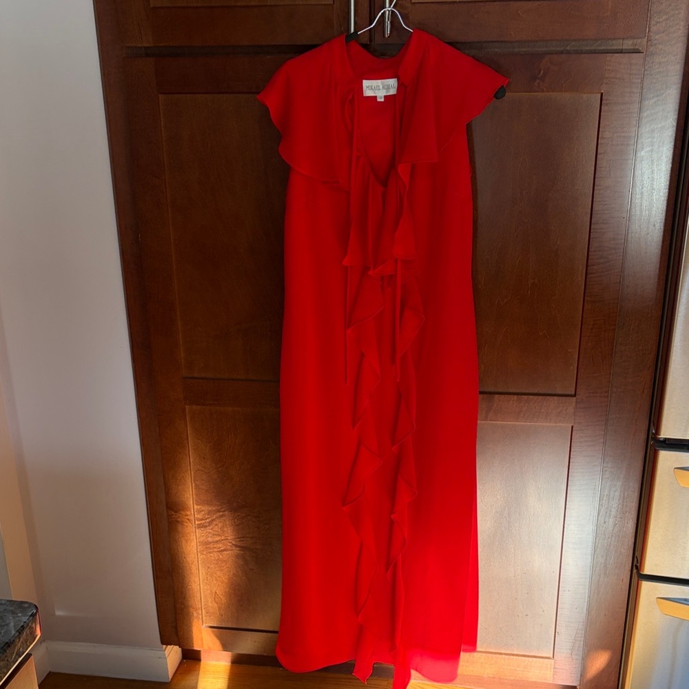 Mikael Aghal Vibrant Red Dress